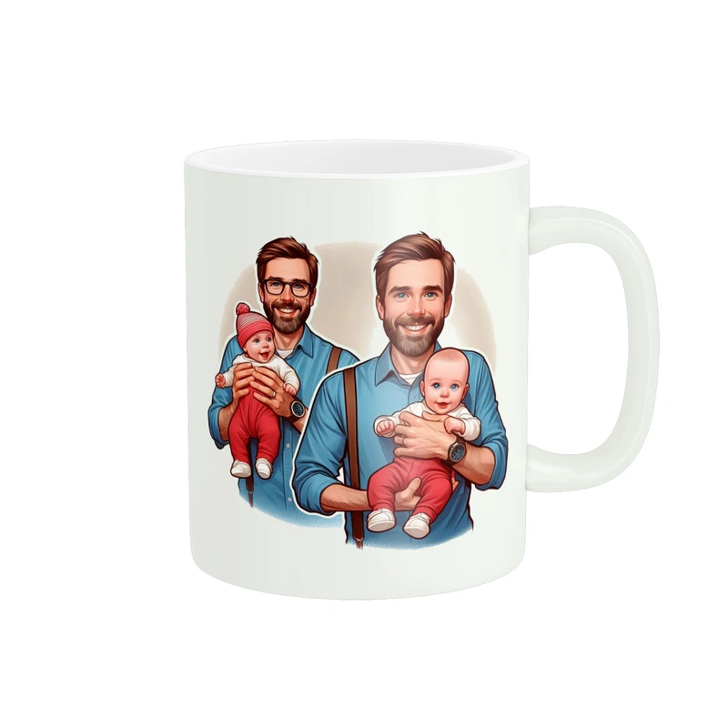 ماگ پادآفرین مدل روز پدر روز مرد همسر کد PM1434