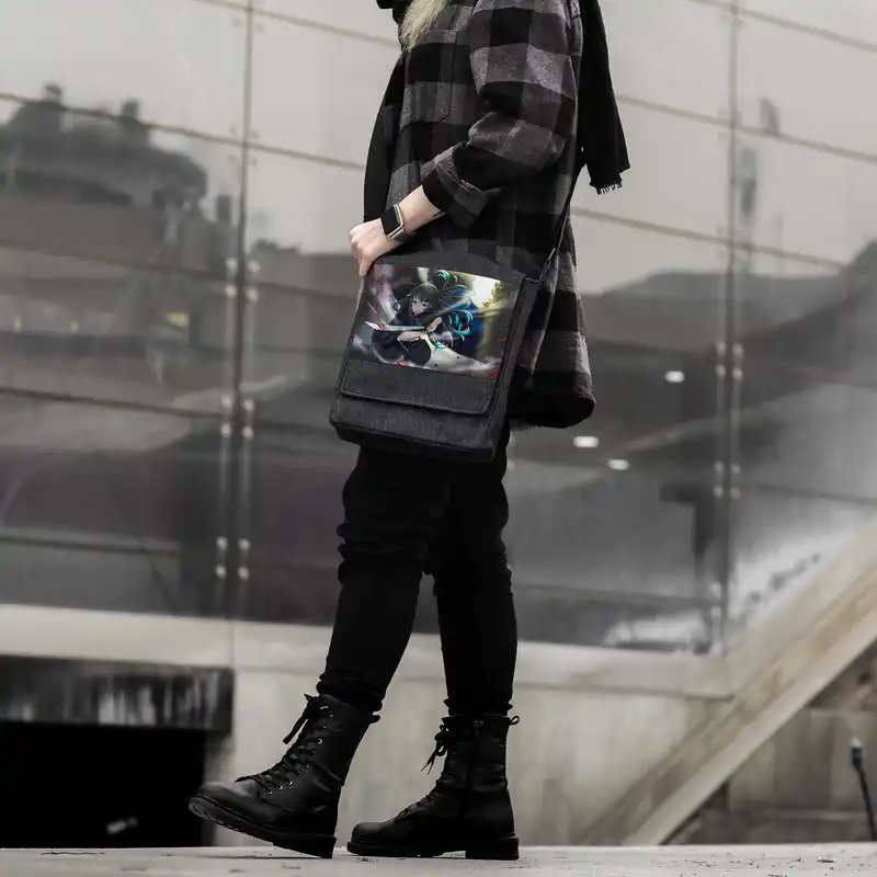 کیف رودوشی چی چاپ مدل انیمه شیطان کش کد Muichiro Tokito 65247