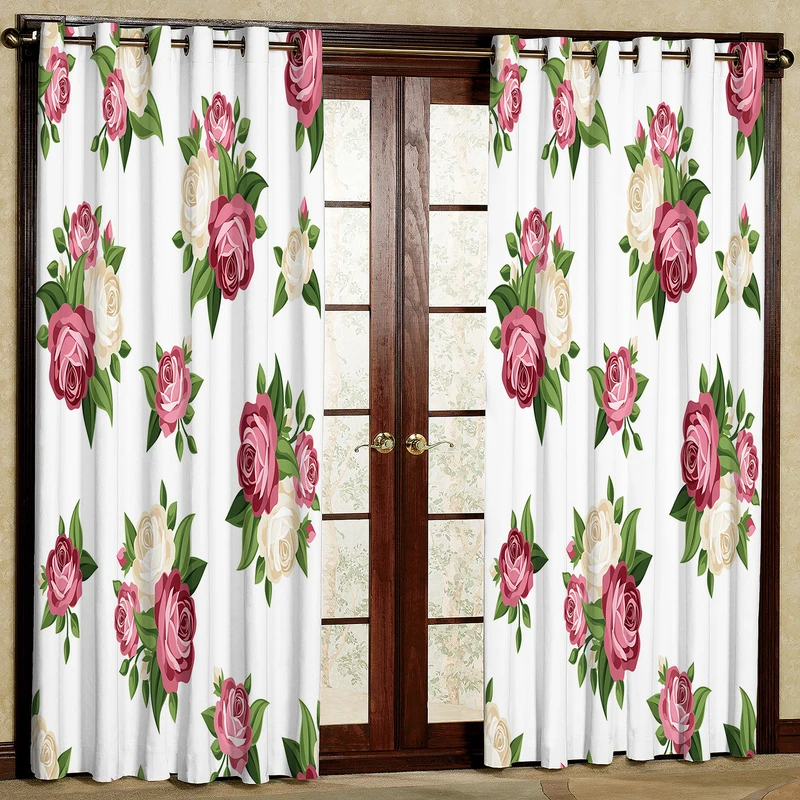 پرده مدل گل مخمل پانچی کد 2078 سایز 200x140 سانتی متر