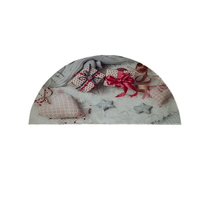 پادری مدل نیم دایره طرح هدیه کد 8382 سایز 90×45 سانتی متر