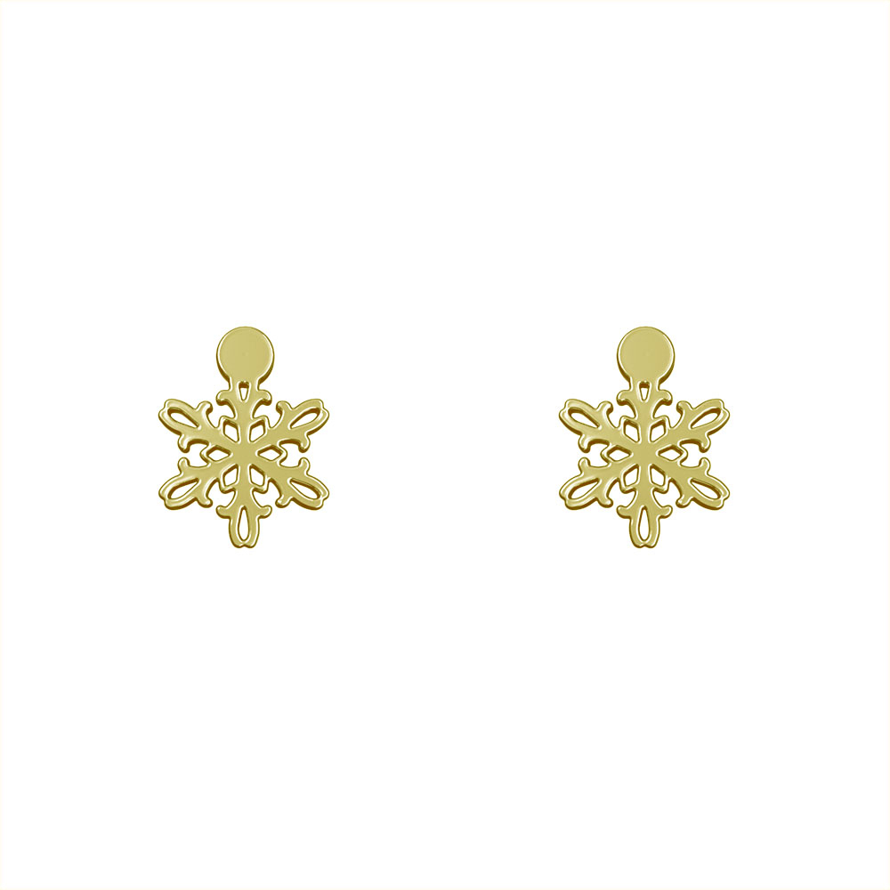 گوشواره طلا 18 عیار زنانه مدوپد مدل هندسی کد GA1-10425