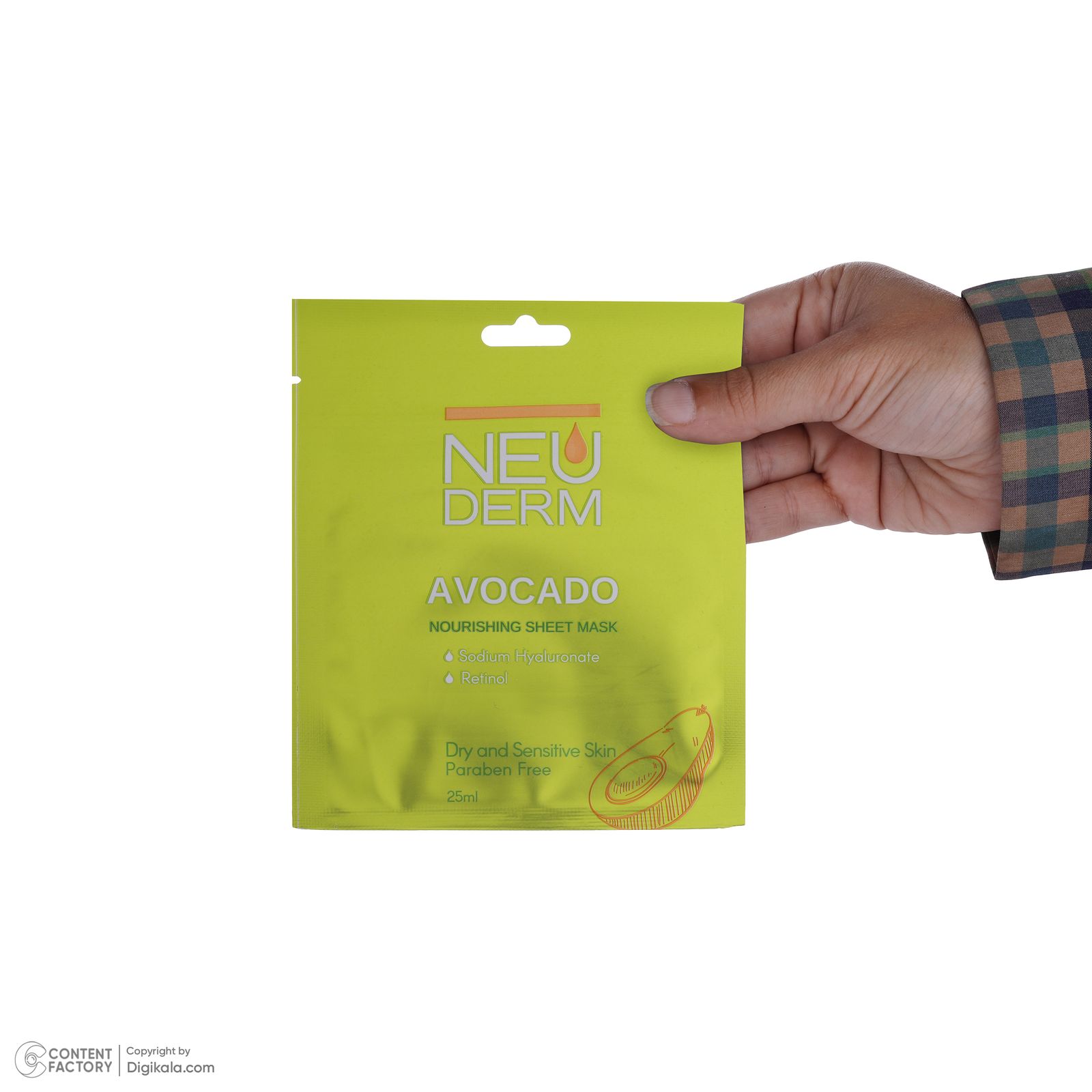 ماسک صورت نئودرم مدل Avocado حجم 25 میلی لیتر - - 2