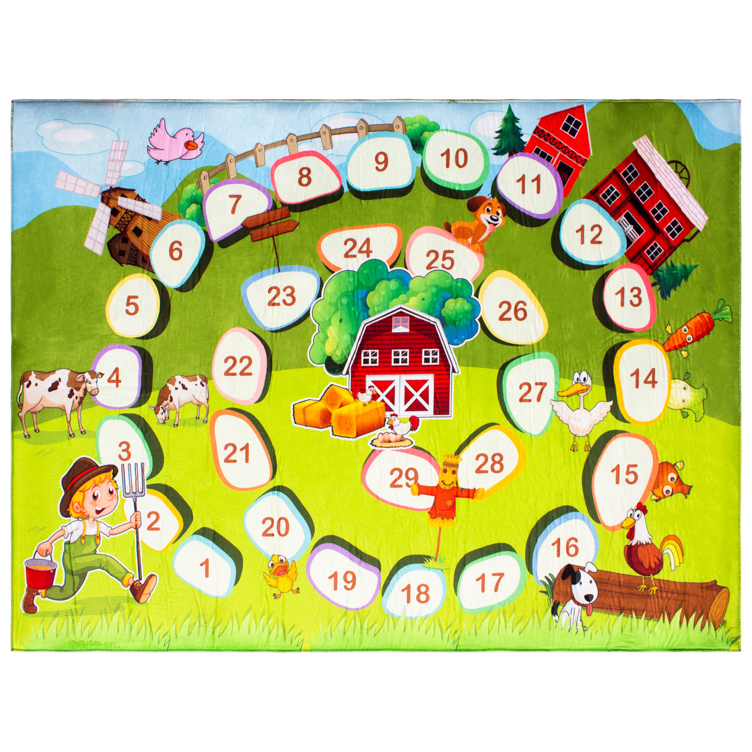 فرش ماشینی جانگل مدل Farm play کد3D-2021