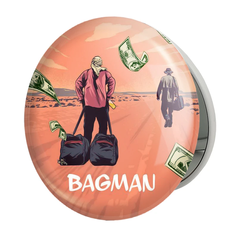 آینه جیبی خندالو طرح سریال بهتره با سال تماس بگیری Better Call Saul مدل تاشو کد 29777