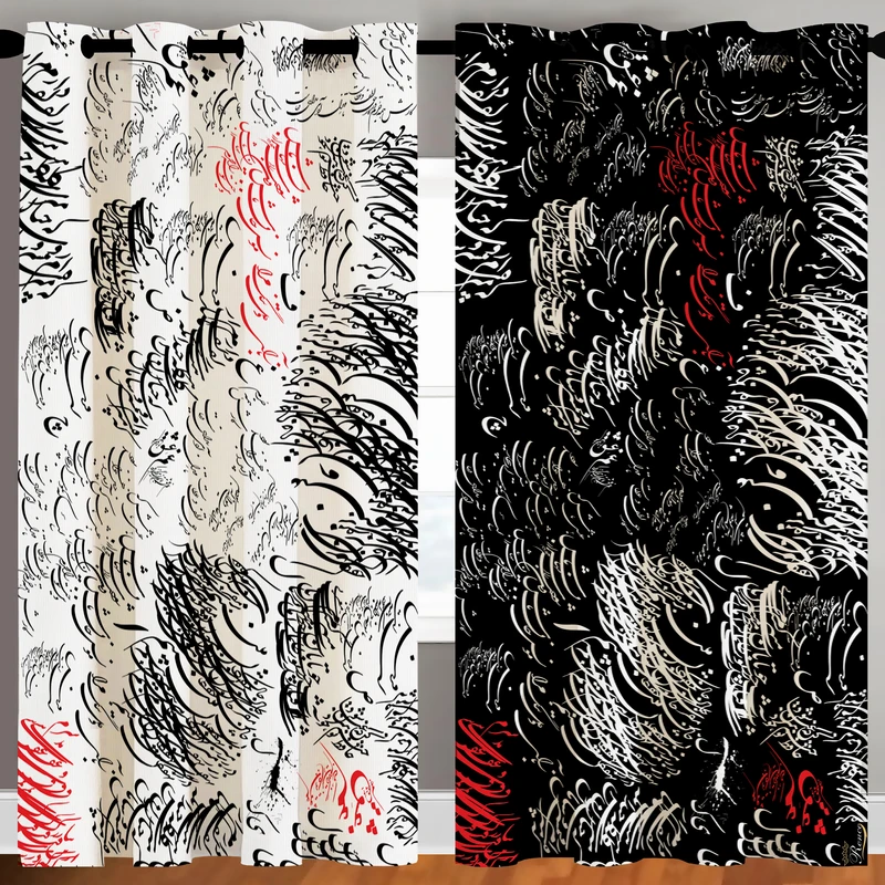 پرده رنس مدل C35-50012 سایز 270x140 سانتی متر