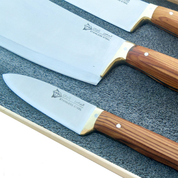 ست چاقو آشپزخانه 3 پارچه الماس زنجان کد 3