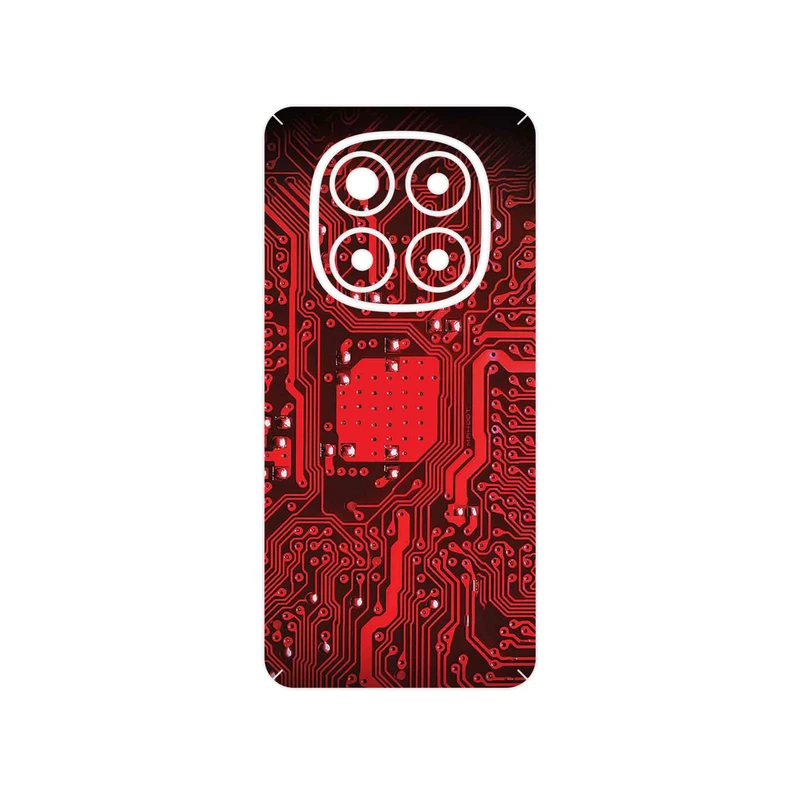 برچسب پوششی ماهوت مدل Red_Printed_Circuit_Board مناسب برای گوشی موبایل شیائومی Redmi Note 14 Pro 5G