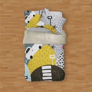 سرویس روتختی مدوپد طرح تپه‌ها مدل mod00161 یک نفره 4 تکه