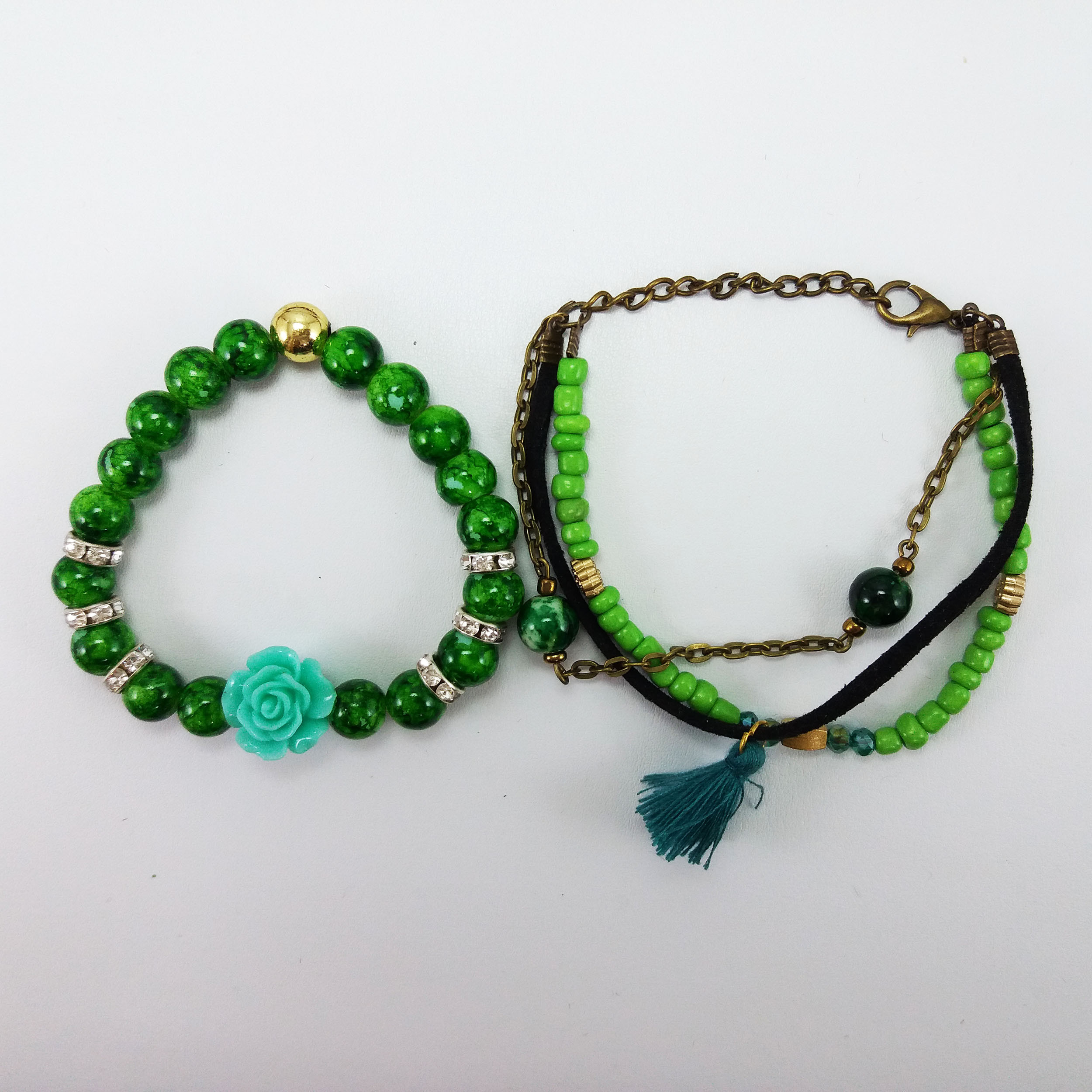 دستبند دخترانه مدل پری دریایی کد G1088 مجموعه 2 عددی