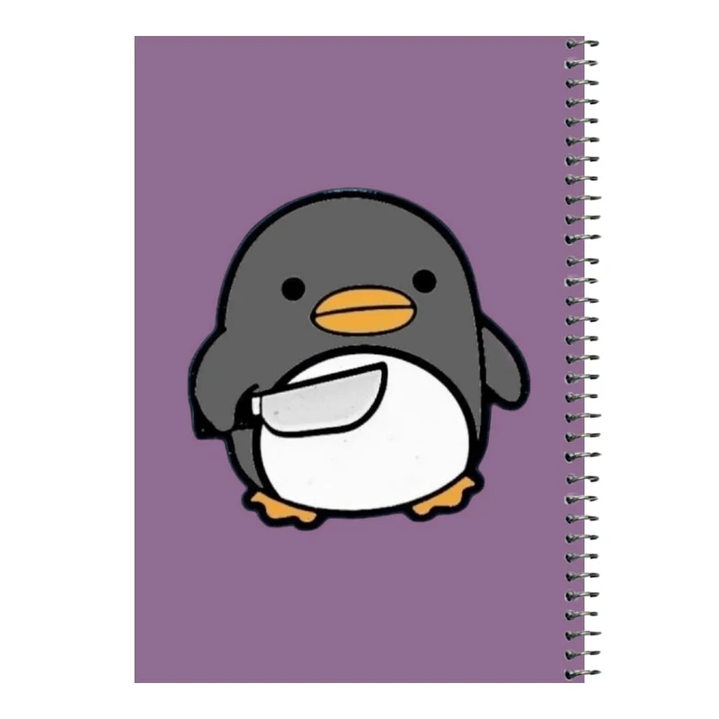 دفتر مشق 80 برگ اس جی مدل پنگوئن عصبانی کد۱     