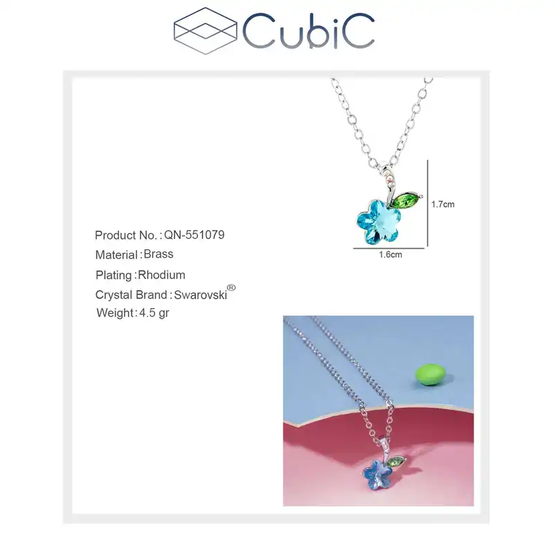 گردنبند زنانه کوبیک مدل QN-551079