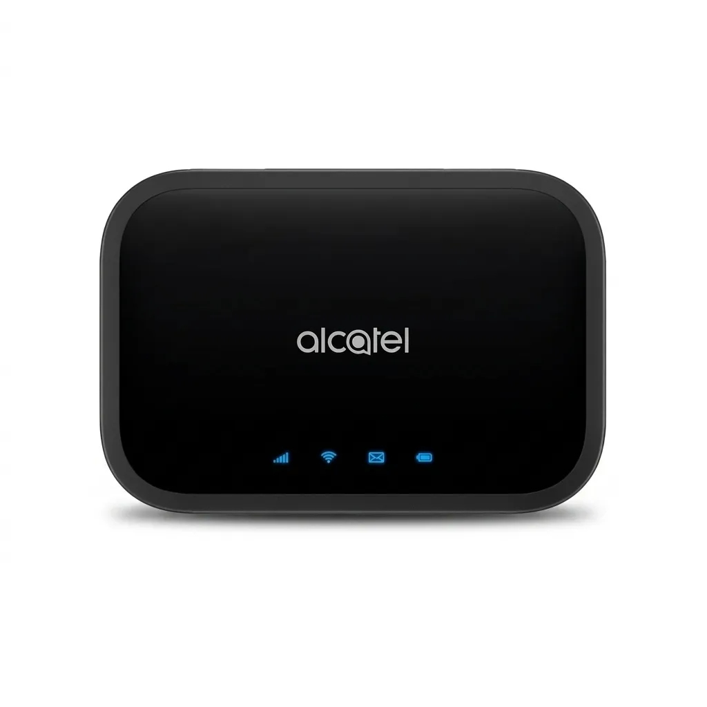 مودم 4.5G قابل حمل آلکاتل مدل LINKZONE MW12VK با باتری 4300 میلی‌آمپر، پشتیبانی از شبکه‌های 4.5G و 3G، سرعت دانلود تا 600Mbps، وای فای دو بانده 2.4GHz و 5GHz و اتصال همزمان 20 کاربر