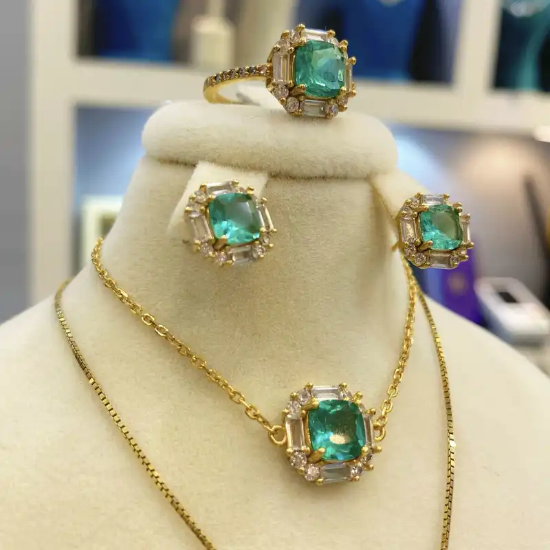 سرویس نقره زنانه مدل دستساز طرح جواهر روکش رادیوم773-9