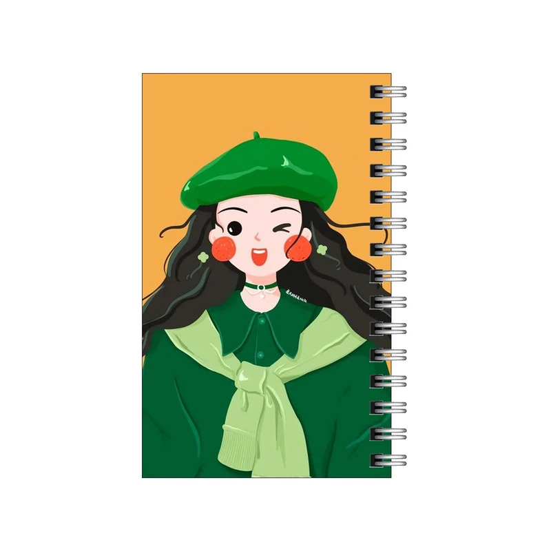 دفترچه یادداشت مدل to do list طرح دختر لپ قرمزی کد 3072677