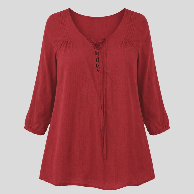 بلوز آستین سه ربع یقه هفت زنانه مدل 1053