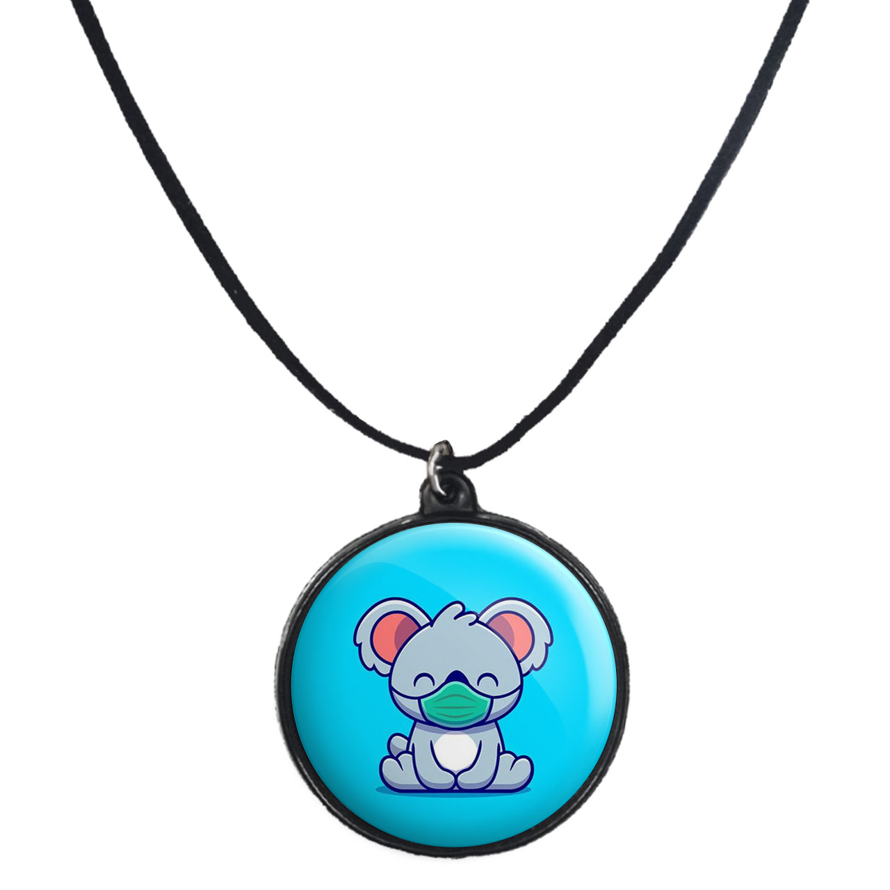 گردنبند پرمانه طرح حیوانات کیوت کد pmb.21417 مدل دو طرفه