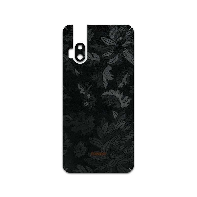 برچسب پوششی ماهوت مدل Black-Wildflower مناسب برای گوشی موبایل موتورولا One Hyper