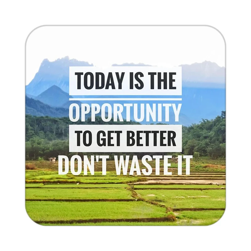 زیر لیوانی کاکتی طرح جملات انگیزشی و مثبت مدل mp25026