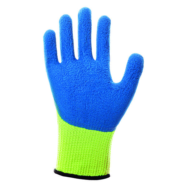 دستکش ایمنی نیوسیف مدل لاتکس زمستانی کرک دار