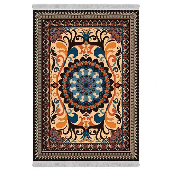 فرش پارچه‌ای دفه مدل فرشینه هازان مخمل کد 163