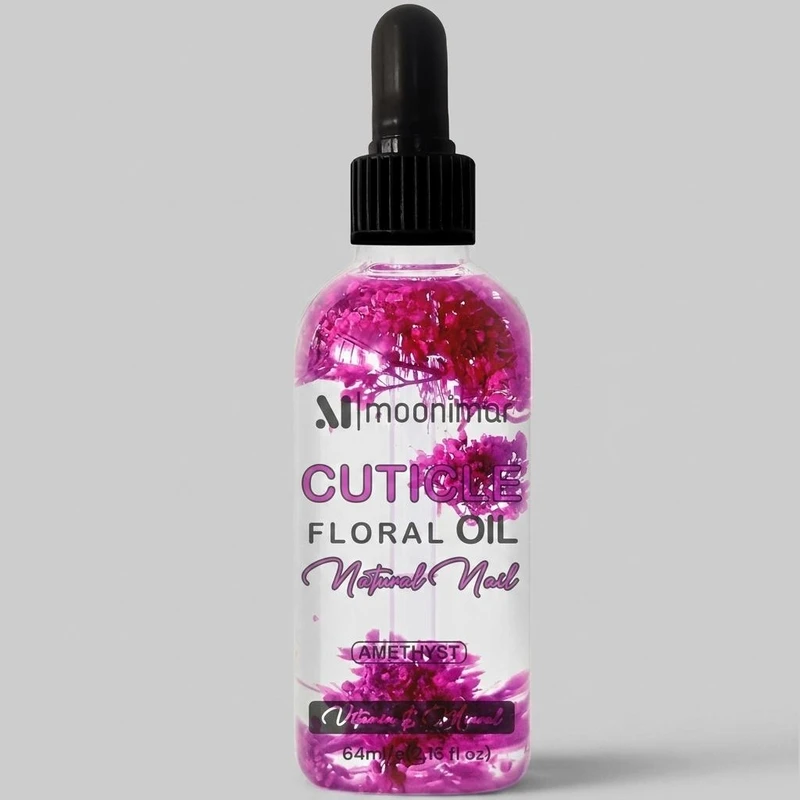 روغن کوتیکول ناخن مونیمار مدل Floral Amethyst حجم 64 میلی لیتر