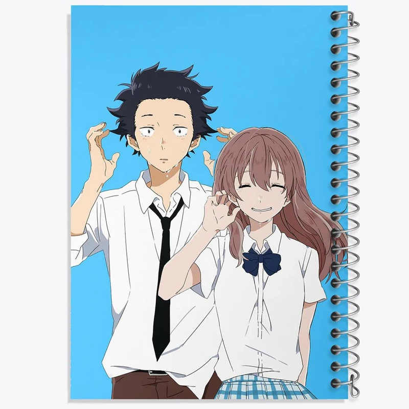 دفتر نقاشی 50 برگ خندالو مدل شوکو نیشیمیا و شویا ایشیدا انیمه سایلنت ویس A Silent Voice کد 15790