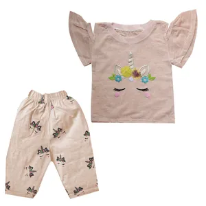 ست تی شرت و شلوارک دخترانه مدل UNI-NRJ