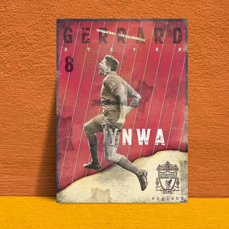 تابلو شاسی مدل پوستر ورزشی استیون جرارد کد FS40