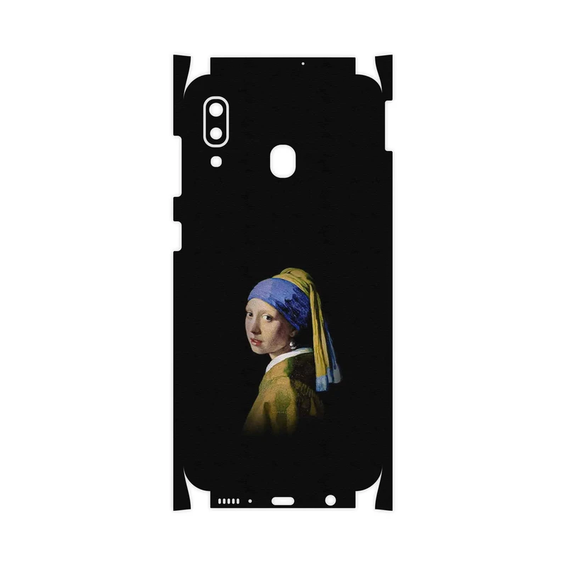 برچسب پوششی ماهوت مدل Girl with a Pearl Earring of Vermeer-FullSkin مناسب برای گوشی موبایل سامسونگ Galaxy M10s