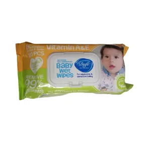 دستمال مرطوب دافی مدل df بسته 100 عددی