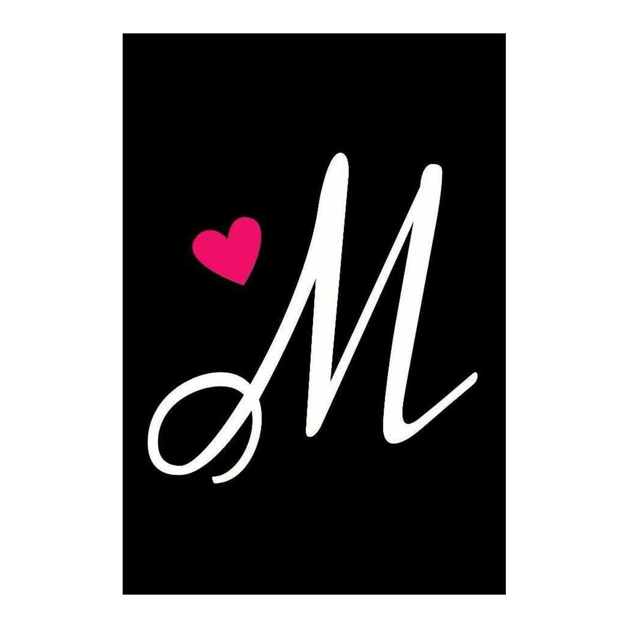 کارت پستال ماهتاب مدل حرف M کد 1604