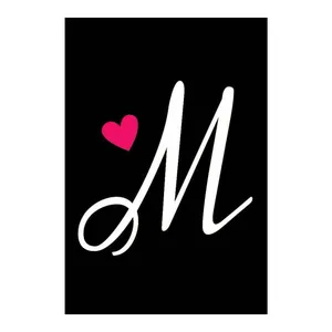 کارت پستال ماهتاب مدل حرف M کد 1604
