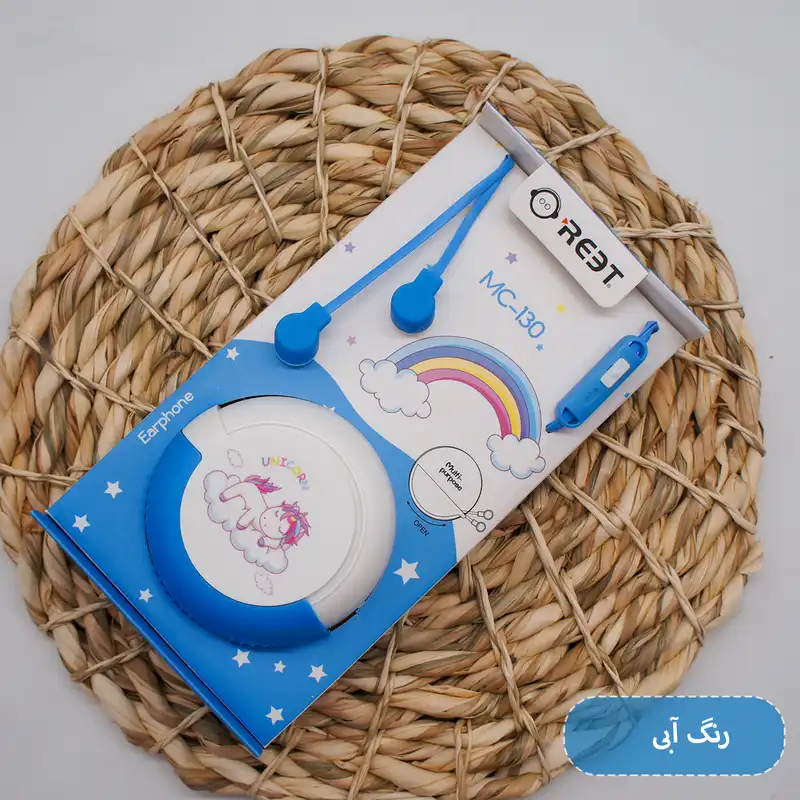 هندزفری اوربت طرح فانتزی تک شاخ مدل MC-130 به همراه کیف هندزفری