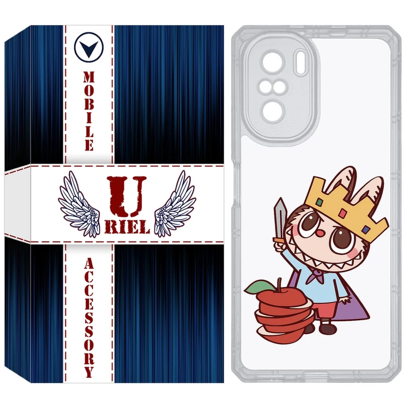 کاور یوریل مدل Clear کد 120 طرح لبوبو Labubu مناسب برای گوشی موبایل شیائومی Poco F3 / Redmi K40 / Mi 11i