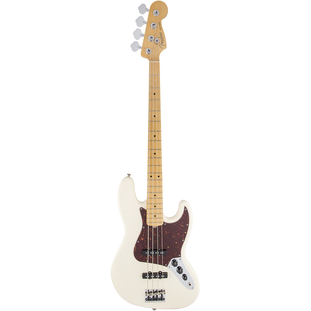 گیتار باس فندر مدل American Standard Jazz Bass MN Olympic White