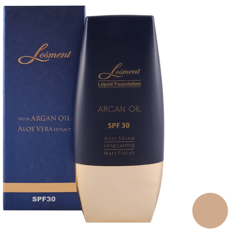 کرم پودر لوسمنت SPF30 حاوی روغن آرگان و آلوئه ورا شماره L225 حجم 30 میلی لیتر 