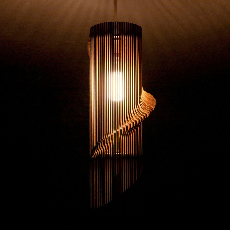 چراغ آویز مدل چوبی کد L4