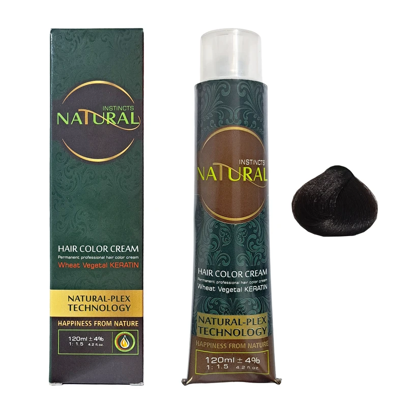 رنگ مو نچرال اینیستینکس شماره 5.00 حجم 120 میلی لیتر رنگ قهوه ای روشن قوی