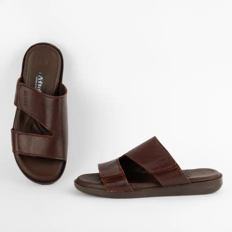 صندل مردانه پاتن چرم آفتاب مدل SH 55