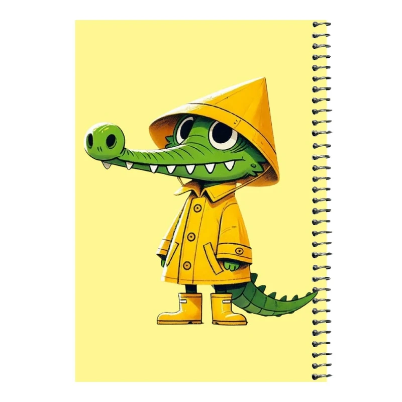 دفتر مشق 80 برگ اس جی مدل تمساح و کلاه    