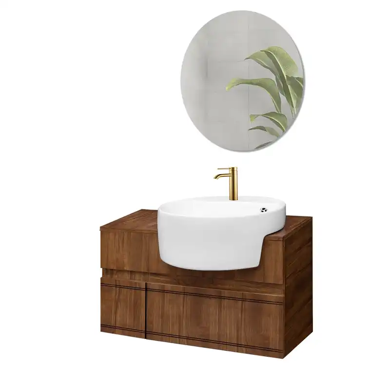 روشویی آزالیا مدل Milana 15 به همراه آینه