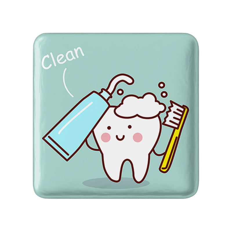 پیکسل خندالو طرح دندان و دندان پزشکی کودکانه مدل مربعی کد 36701