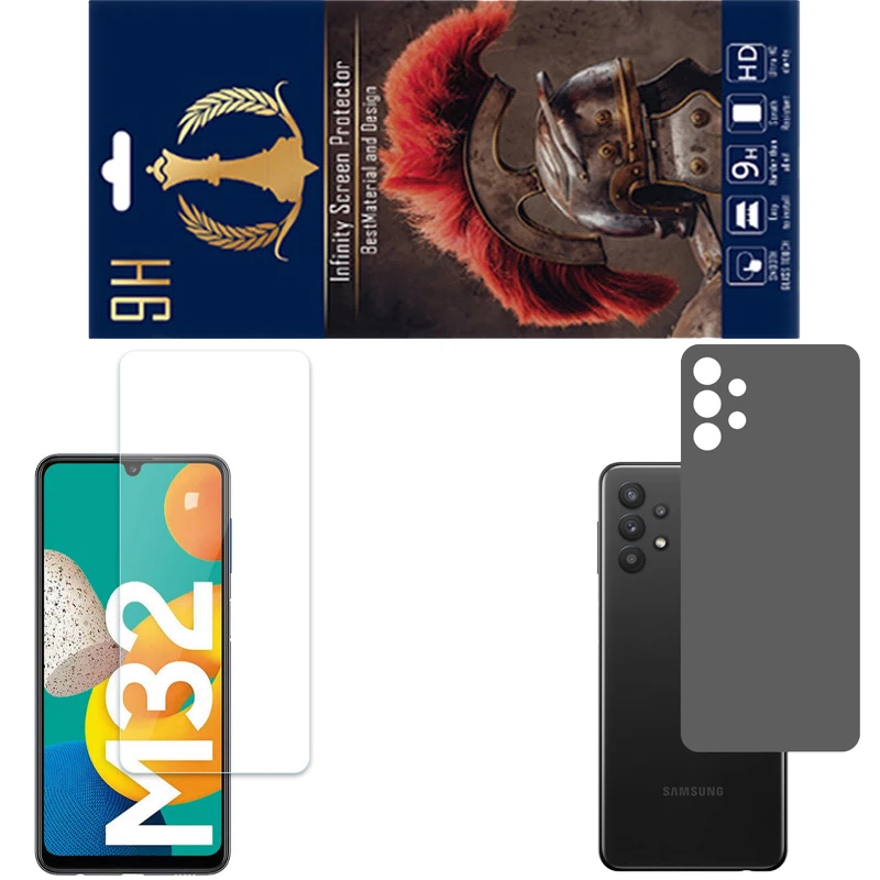 محافظ صفحه نمایش اینفینیتی مدل PRO مناسب برای گوشی موبایل سامسونگ GALAXY M32 5G به همراه برچسب پوششی 
