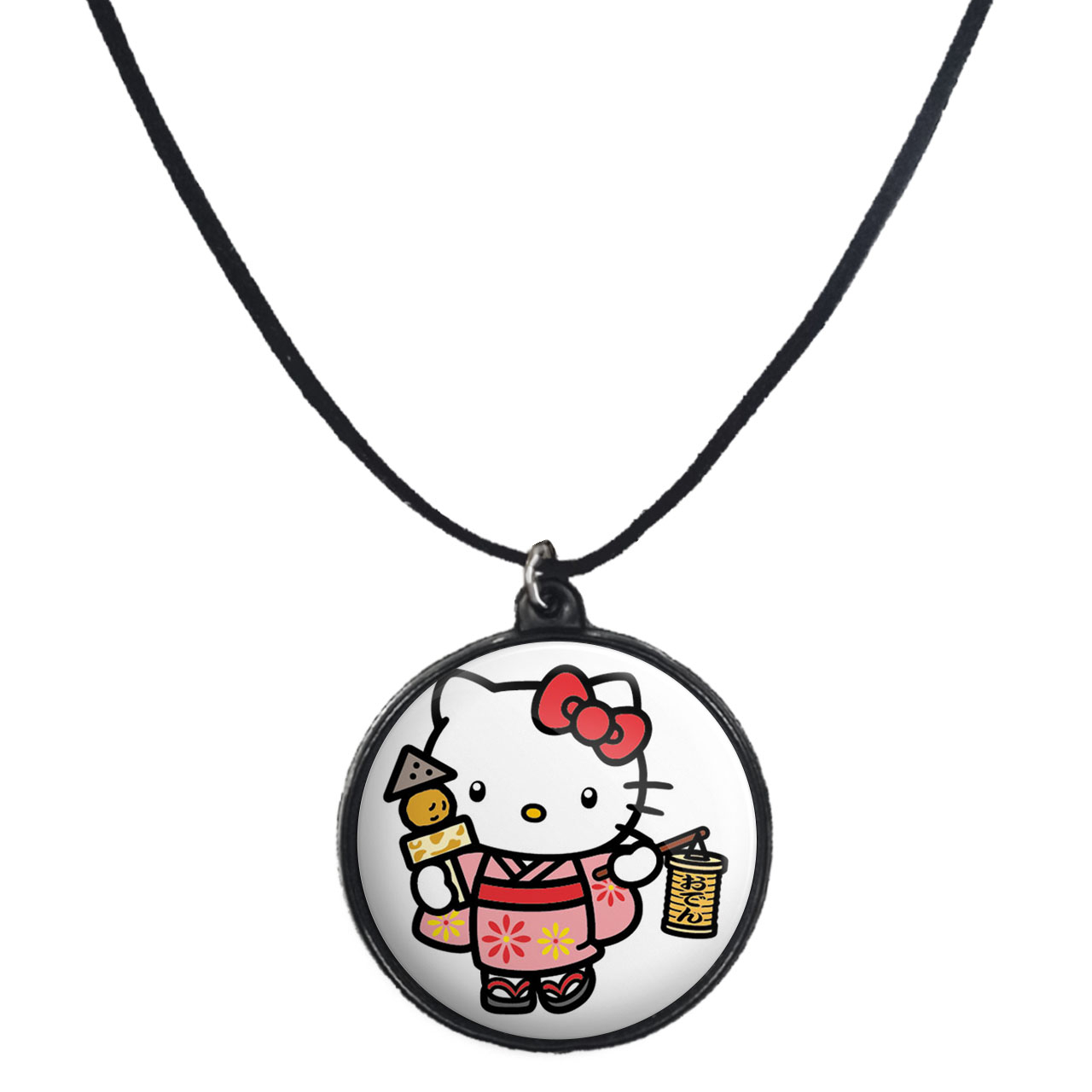 گردنبند پرمانه طرح کیتی کد pmb.22513 مدل دو طرفه