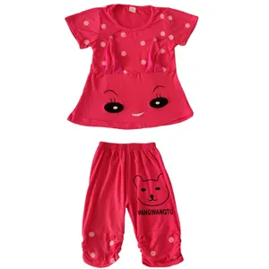 ست تی شرت و شلوارک دخترانه مدل M1254