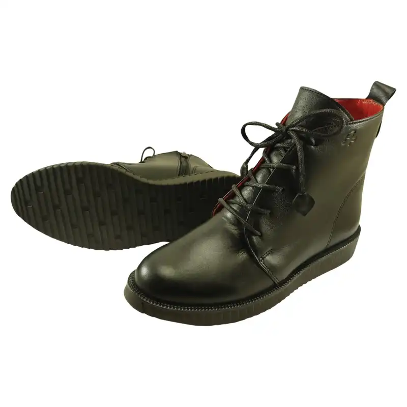 نیم بوت زنانه مدل چرم طبیعی کد 675.2