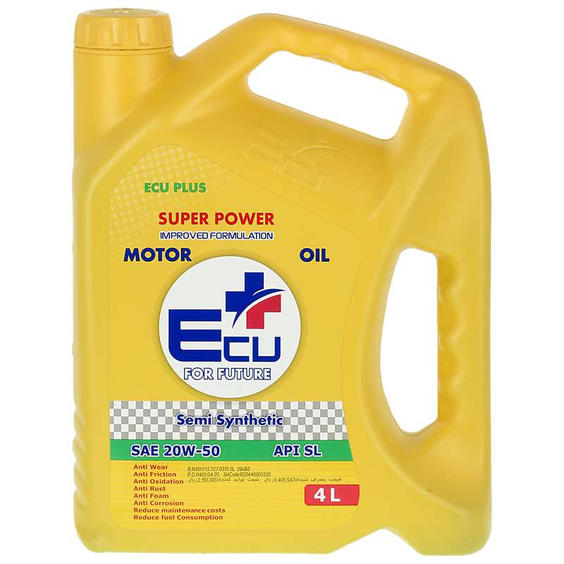 روغن موتور خودرو اکوپلاس مدلsl 20W50 حجم 4 لیتر