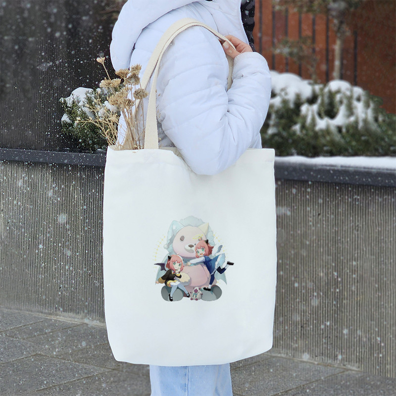 ساک خرید خندالو مدل آنیا انیمه اسپای ایکس فمیلی Spy X Family کد 2132