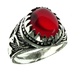 انگشتر پسرانه سلین کالا مدل  یاقوت سرخ کد 52