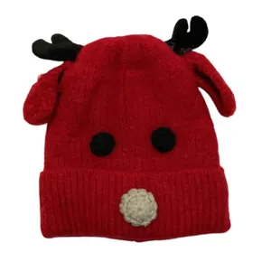 کلاه بافتنی بچگانه مدل گوزنی کد 1005